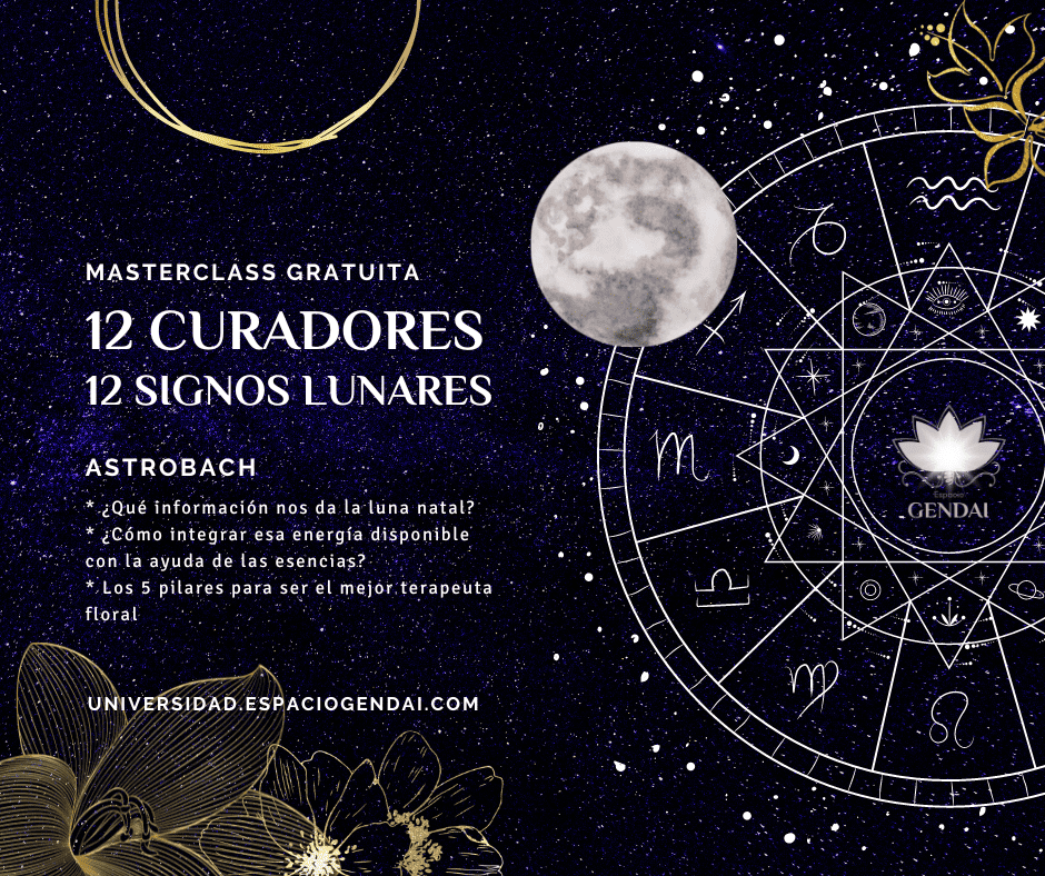 Flores de Bach y Astrología: Los 12 curadores y los 12 signos lunares