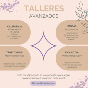TALLERES AVANZADOS PARA TERAPEUTAS FLORALES